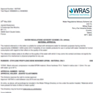 Certification WRAS